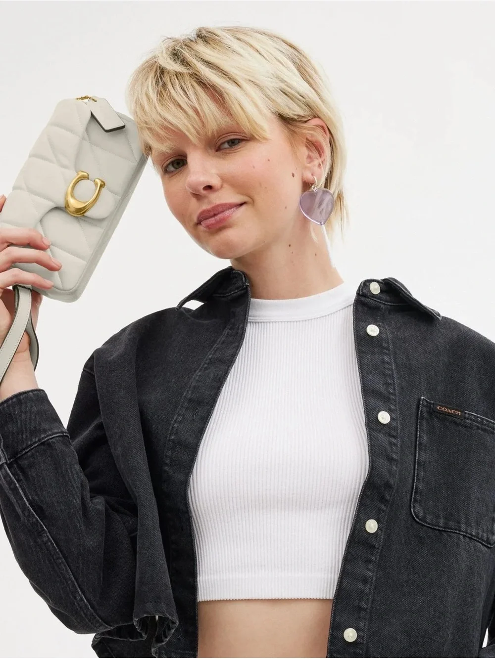 COACH Tabby Wristlet With Pillow Quilting